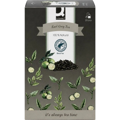 Q-Connect čierny Earl Grey HB 20 x 1,8 g