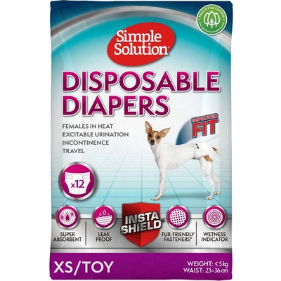 Simple Solution Simple Solution-Памперси за женски кучета XS/toy 12 бр