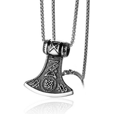 Steel Edge Přívěsek z chirurgické oceli Thórovo kladivo WJHC547