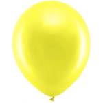 Party Deco Латексови Балони Металик, Жълто 30см (rb30m-084)