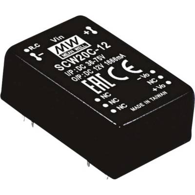 MEAN WELL SCW20C-05 DC / DC menič napätia, modul 4 A 20 W Počet výstupov: 1 x