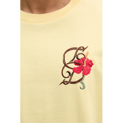 Drôle de Monsieur тениска мъжка памучна D Hibiscus Broddée (K.TS316.CO248.LYL)