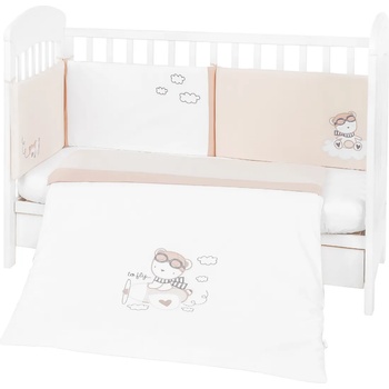 KikkaBoo Бебешки спален комплект 2 части EU style 70/140 с бродерия Dreamy Flight (41101020098)