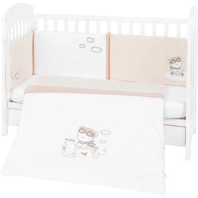 KikkaBoo Бебешки спален комплект 2 части EU style 70/140 с бродерия Dreamy Flight (41101020098)