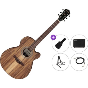 Ibanez VC40WSCE-OPB Premium SET Open Pore Brown Електро-акустична китара Джъмбо