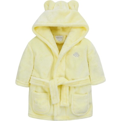 Dětský župánek s kapucí citrónový se sloníkem