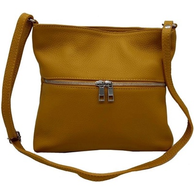 Donatella dámská kožená kabelka 99719 SENAPE