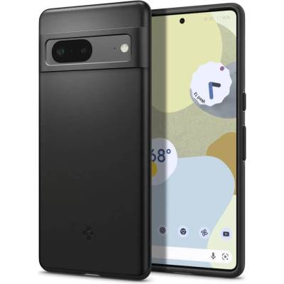 Spigen Противоударен Калъф за Google Pixel 7, Spigen Thin Fit Case, Черен (ACS04706)