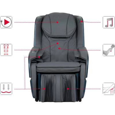 Casada Масажен стол с антистрес система Braintronics CASADA ECOSONIC - сребристо сиво (CMS - 575)