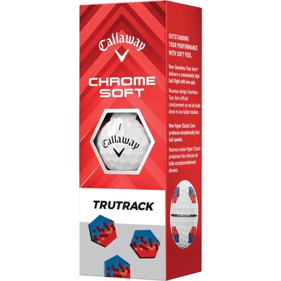 Callaway Chrome Soft 24 TruTrack biele 3 ks