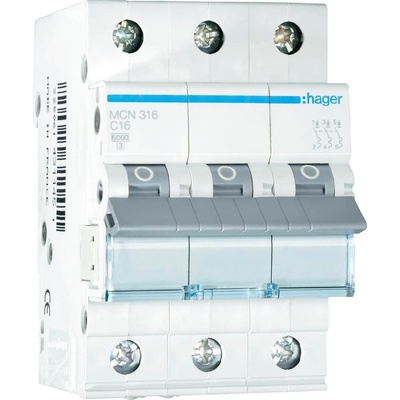 Hager 16A C, 6 kA MCN316