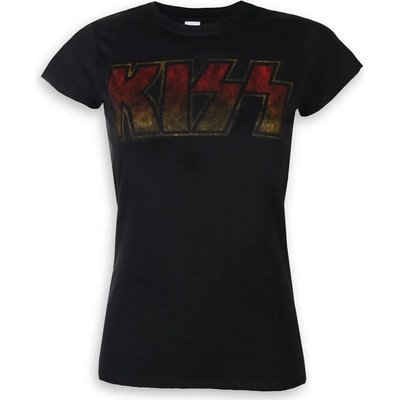 ROCK OFF тениска метална дамски Kiss - Класическо лого - ROCK OFF - KISSTS01LB