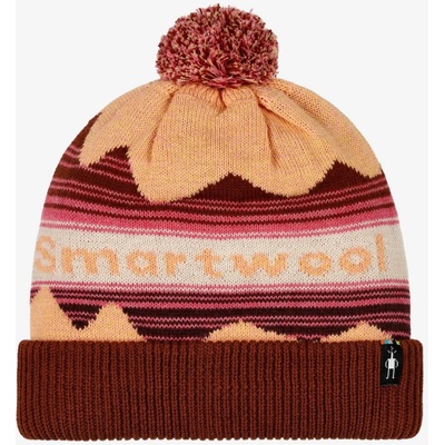 Smartwool Knit Winter Pattern POM beanie apricot