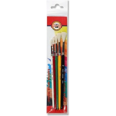 Koh-i-noor štetce školské/okrúhle veľkosť 2,4,6,8,10 (5ks sada)