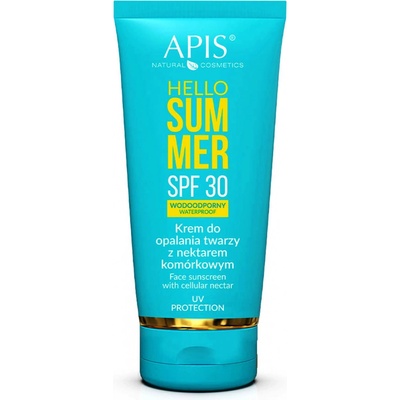 Apis Hello Summer SPF30 Waterproof Face Sunscreen with Cellular Nectar krém s kmeňovými bunkami 50 ml