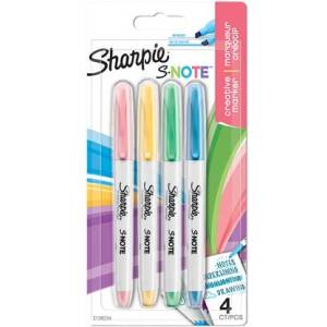 Sharpie Комплект химикалки, изрязани, SHARPIE "S-Note", 4 различни цвята NSH2138234 (NSH2138234)