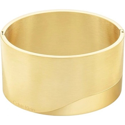 Calvin Klein Pevný pozlacený náramek Minimal Circular Family 35000147