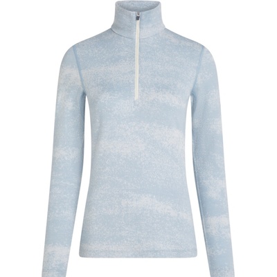 Icebreaker Wmns 260 Oasis Vertex Half Zip Chillwave Snow/Zinc Blue/J