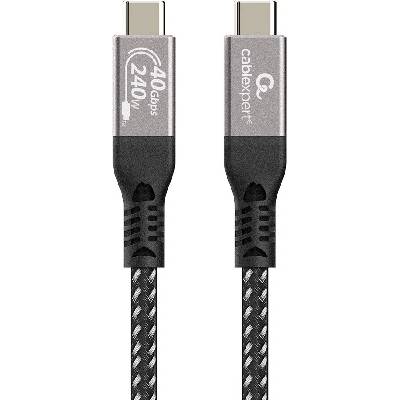 Gembird CCBP-USB4-CMCM240-0.3M Prémiový nabíjací a dátový USB4 typu C 40 Gb/s 240 W 0,3m