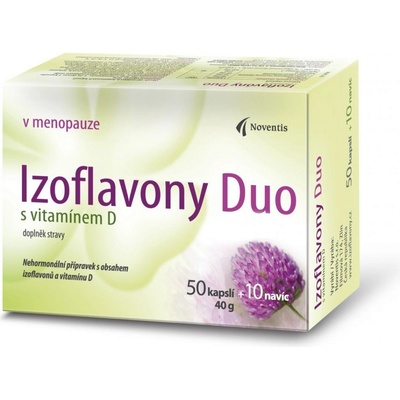 Noventis Izoflavóny Duo s vitamínom D 50 + 10 kapsúl