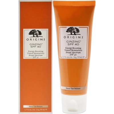Origins GinZing Energy boosting Tinted Moisturizer denný krém s revitalizačným účinkom SPF 40 50 ml