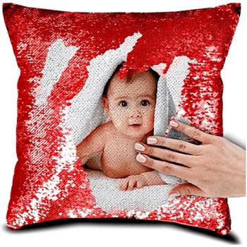 Image 1 of Магическа възглавница с пайети - червена