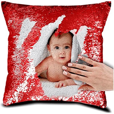 Магическа възглавница с пайети - червена