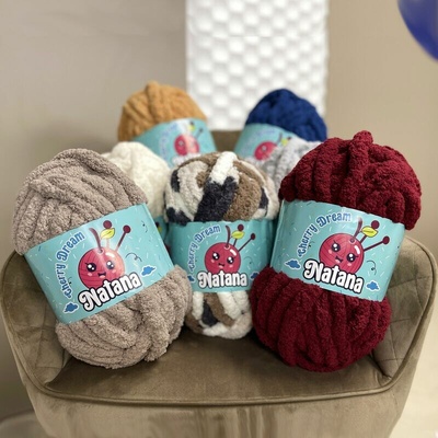 Natana Cherry Dream XL chunky vlna na ručné pletenie 300g 29m