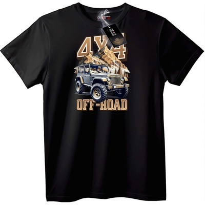 NOONEBRAND Тениска 4x4 Off-Road приключение - M, White