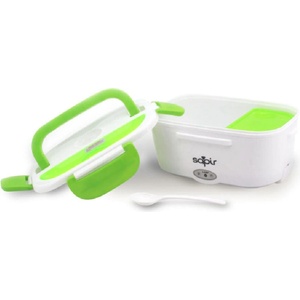 Sapir Електрическа кутия за храна sapir sp 1177 ah, 40w, 1.5 литра, Две отделения, Клапан за пара, Бял/зелен (1177100001) - topmarket