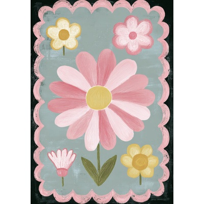 Takoy Panel na ušití deky Wellsoft fleece 140x200 Flower Pinkie