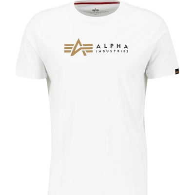 Alpha Industries Label T tričko pánske white biela