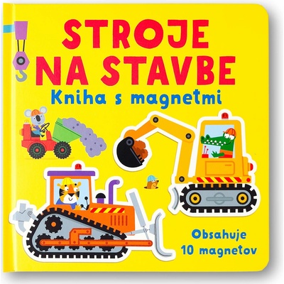 Stroje na stavbe Kniha s magnetmi
