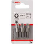 Bosch - Комплект битове PH4, дължина 32 мм, 3 бр. 2607001518 (2607001518)
