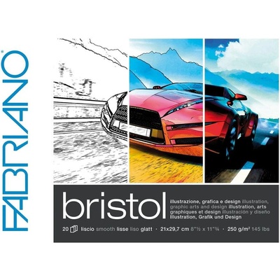 Fedrigoni Блок за рисуване Bristol, 297 x 420 mm, 250 g/m2, г (1575120012)