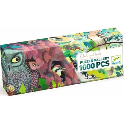 Djeco Puzzlový obraz Sovy a vtáky 1000 dilkov