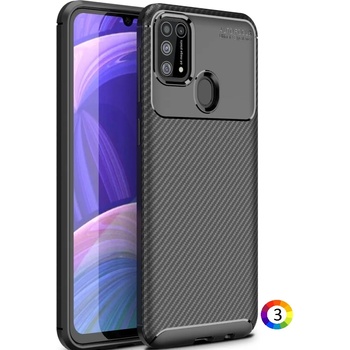 Image 1 of Samsung Galaxy M31 Удароустойчив Carbon Fiber Калъф и Протектор