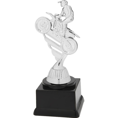 Soška sportovní pohár MOTOKROS NT/P437 Soška STŘÍBRO výška 17,5 cm