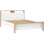  Легло Next за матрак 140x200 см с подматрачна рамка Jackson hickory и бял гланц