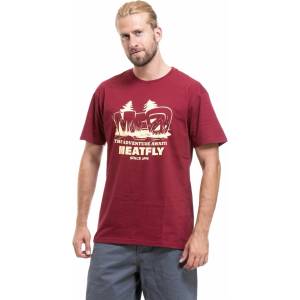 Meatfly мъжка тениска Adventure Brown Red Meatfly | Cherven | МЪЖЕ | S