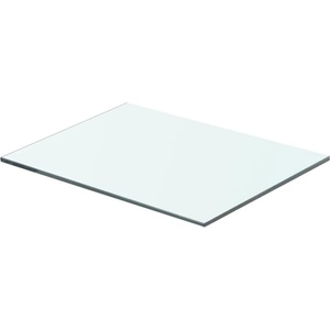vidaXL Плоча за рафт, прозрачно стъкло, 40 x 25 см (243815)