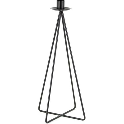 Stojan na sviečku - 35x17x6cm - čierna 79515