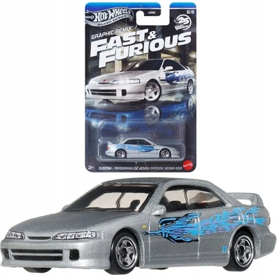 Mattel Hot Wheels Silver Series Fast and Furious Personalisé Acura Integra Sedan GSR