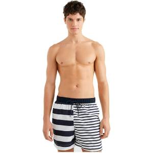 Tommy Hilfiger Бански гащета Tommy hilfiger UM0UM02827 swimming shorts - White / Black (Msw Rugby Breton Stripe)