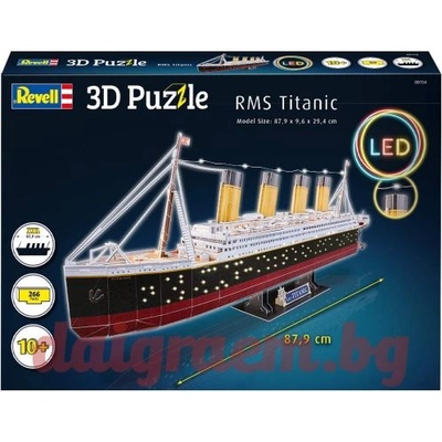 Revell 3D пъзел Revell 00154 - Титаник, LED издание (R00154)