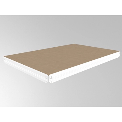Biedrax Poschodie k regálu 35 x 90 cm, biele, polica MDF, 200 kg