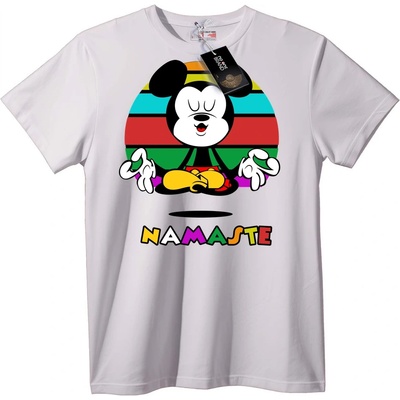 NOONEBRAND Тениска Mickey Namaste - M, Black