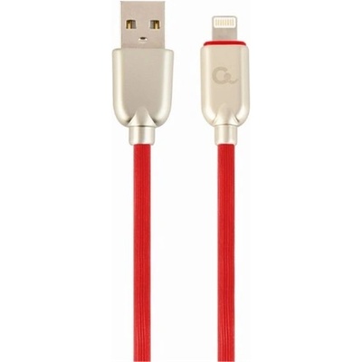 Gembird USB 2.0 A - Lightning M/M кабел за данни 2 м червен Премиум каучук CC-USB2R-AMLM-2M-R (CC-USB2R-AMLM-2M-R)