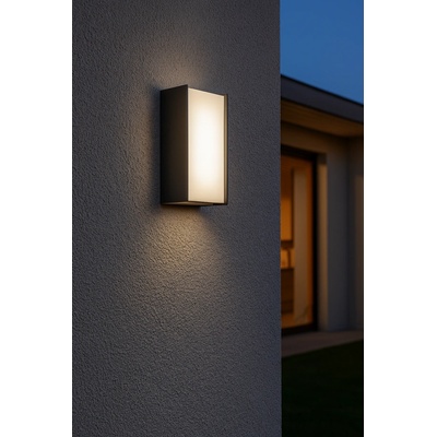 Led АПЛИК brick 10w 3000k 105x53x170mm ip65 bl (6250)