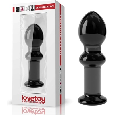 Стъклен анален разширител, 11, 5см. - Glass Romance Black (LVTOY00589)